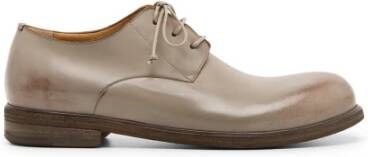 Marsell Gewaxt Leren Derby Schoenen in Klei
