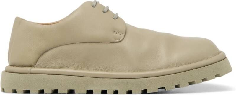 Marsell Groene Leren Derby Schoen
