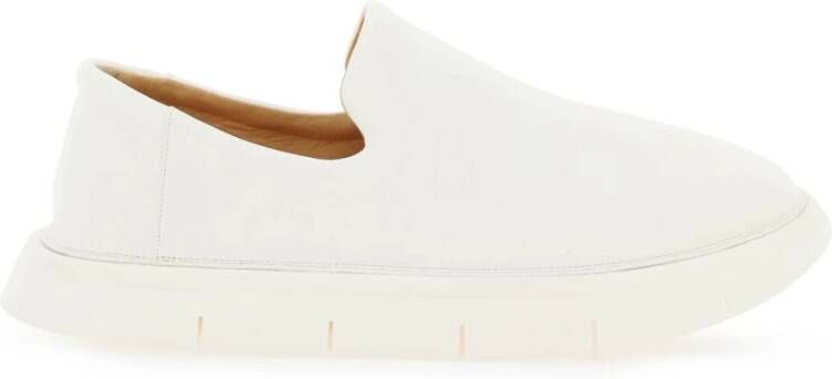 Marsell intagliata grained leather slip-on shoes White Heren