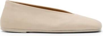 Marsell Ivoor Wit Leren Ballerina Schoenen