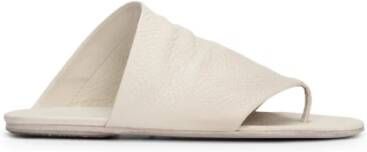 Marsell Ivoor Wit Leren Teenslippers