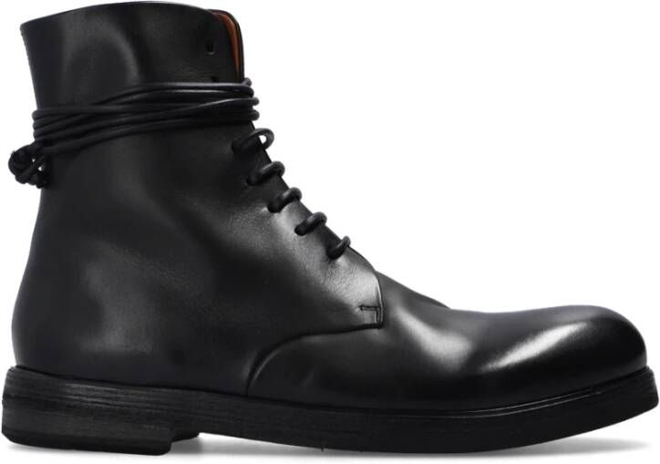 Marsell Lederen enkellaarzen Black Heren