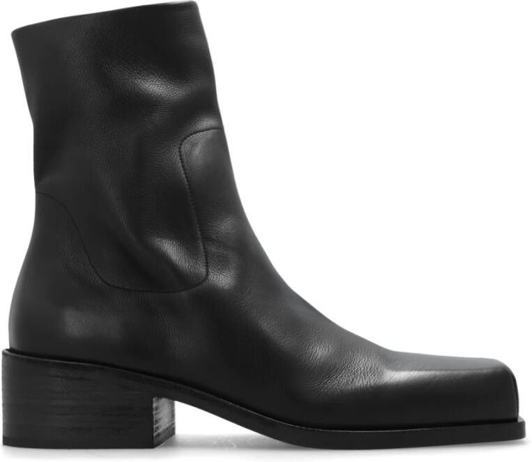 Marsell Leren enkellaarzen Black Heren