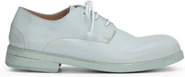 Marsell Lichtblauwe Leren Derby Schoenen