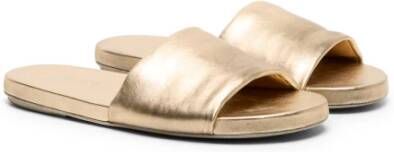 Marsell Metallic leren sandalen met open neus
