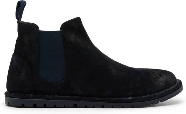 Marsell Midnight Blue Beatles Schoenen in Omgekeerd Leer