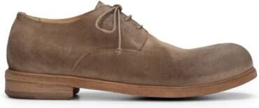 Marsell Omgekeerd Leder Hazelnoot Derby Schoenen