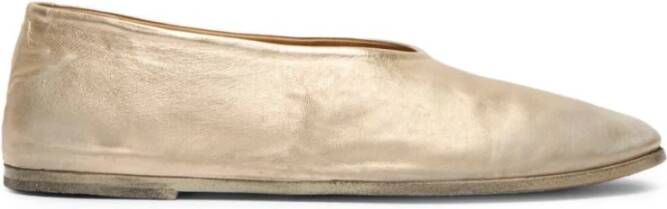 Marsell Platinum Laminaat Ballerinas Beige Dames