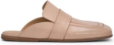 Marsell Roze leren sandalen met tonale band