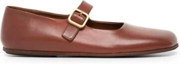 Marsell Rust Leren Ballerina Schoenen