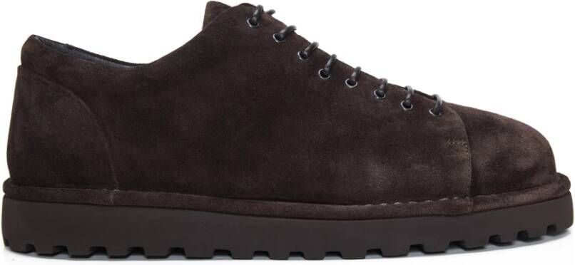 Marsell Suede Derby Schoenen met Rubberen Zool
