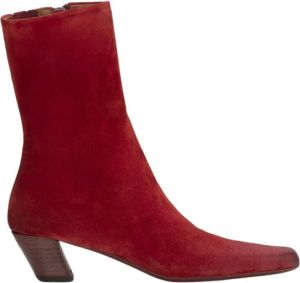 Marsell Winter Panel Ankle Boot Rood Dames