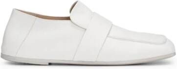 Marsell Witte korrelige leren loafers vierkante neus
