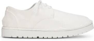 Marsell Witte Omgekeerde Leren Derby Schoenen