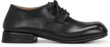 Marsell Zwarte leren Derby schoenen