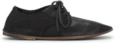 Marsell Zwarte leren Derby schoenen