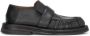 Marsell Zwarte leren loafers met tonale band - Thumbnail 1