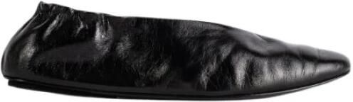 Marsell Zwarte leren platte ballerina's - Foto 1