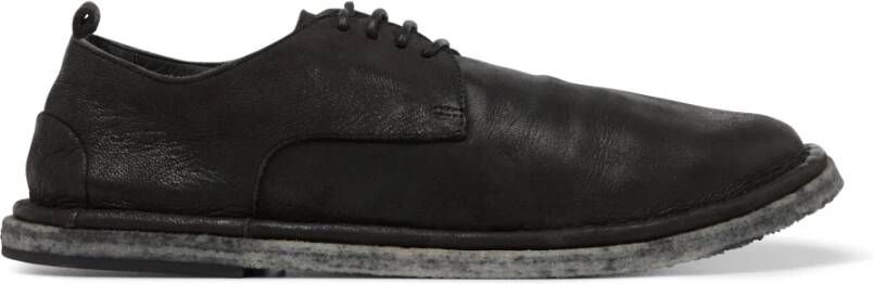 Marsell Zwarte leren veterschoenen Derby