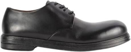 Marsell Zwarte leren Zucca Derby schoenen