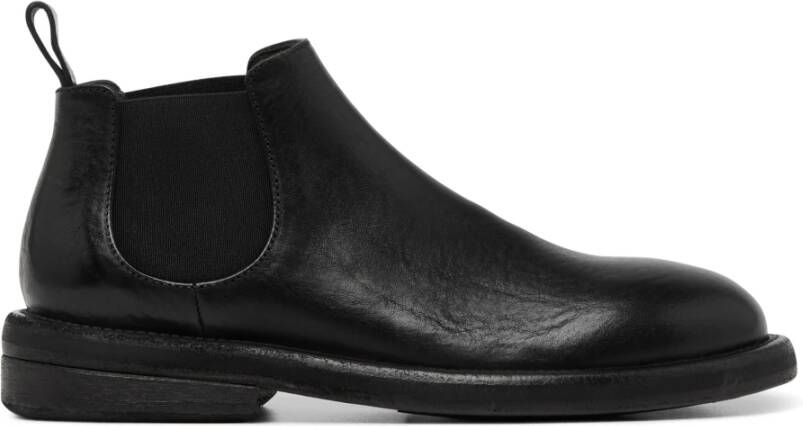 Marsell Zwarte Slip-On Laarzen van Kalfsleer