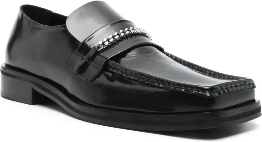 Martine Rose Zwarte Vierkante Neus Loafer Mannen