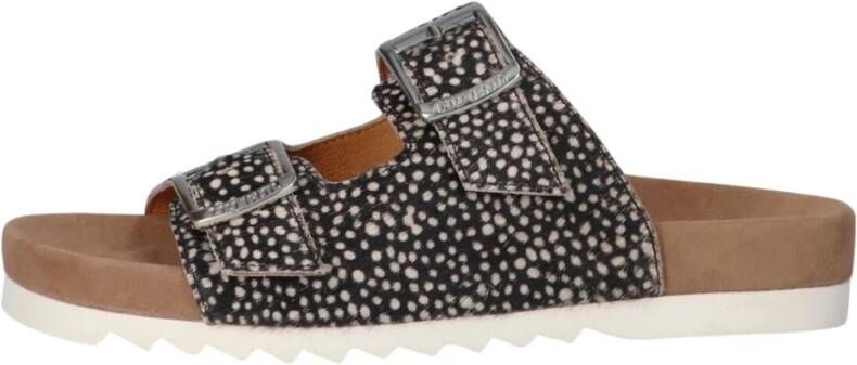 Maruti Beige Pixel Print Sliders Bellona Multicolor Dames - Foto 3