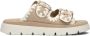 Maruti Beige Suède Chunky Sole Slippers - Thumbnail 2