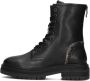Maruti Bonnie Veterboots Laarzen Met Veters Zwart - Thumbnail 2