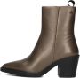 Maruti Gisele Leather Metallic Bronze Brons Leer Enkellaars met hak Dames - Thumbnail 3