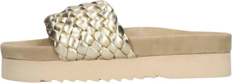 Maruti Gouden Gevlochten Leren Slipper Billy - Foto 5