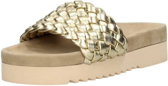 Maruti Gouden Gevlochten Leren Slipper Billy - Foto 5