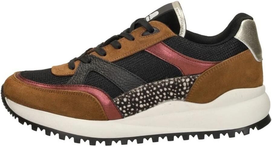 Maruti Suede Cognac Zwart Rum Schoen