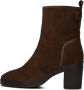 Maruti Vanity Enkellaarsjes Enkelboots met rits Dames Bruin - Thumbnail 3