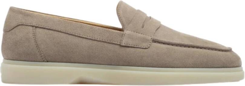 Mason Garments Loafers Heren Amalfi Penny Suède Beige