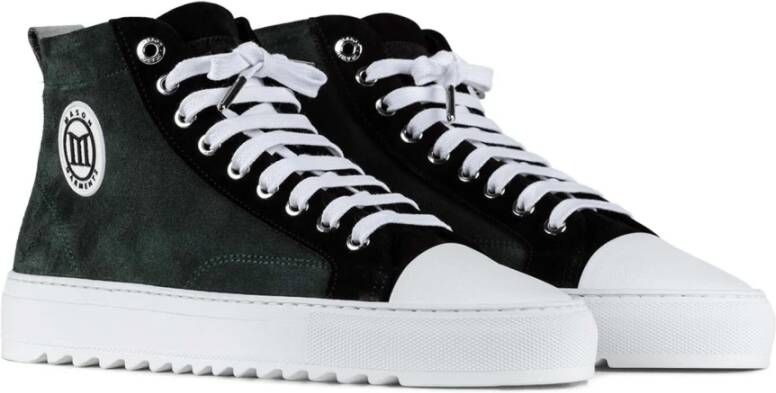 Mason Garments Astro Hi Stampato Sneakers Groen Zwart Heren