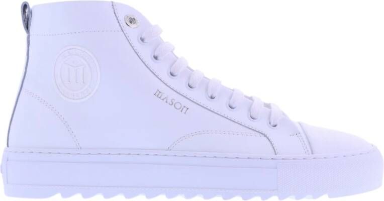 Mason Garments Astro High Synthetisch Leren Sneakers White Heren