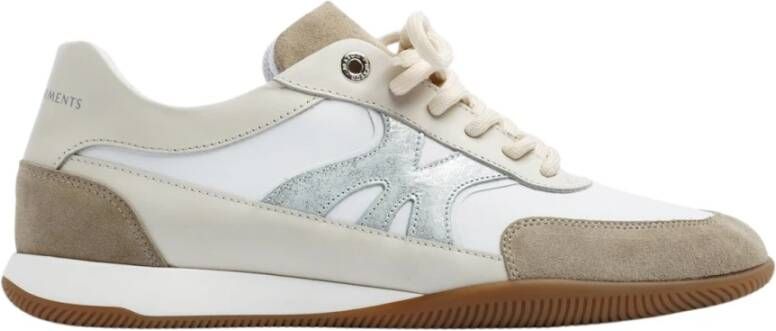 Mason Gar ts Beige Leren Sneaker Retro Stijl