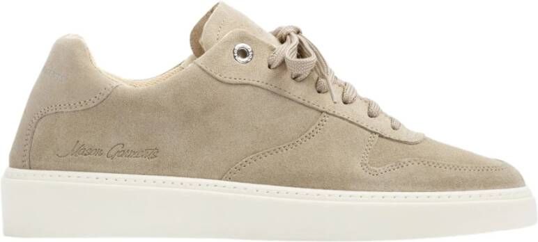 Mason Gar ts Grijze Leren Sneaker met Suède