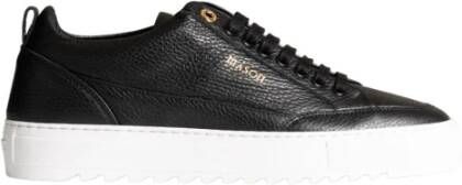 Mason Garments Leren Sneaker Collectie Zwart Heren