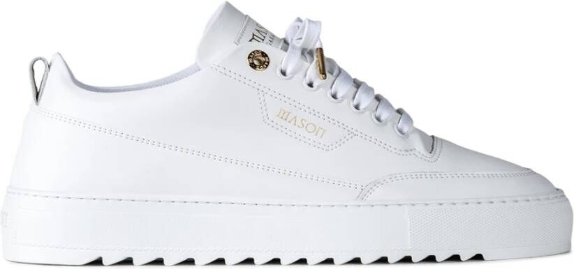 Mason Garments Leren Sneaker Torino Stijl Wit Heren