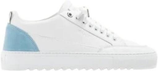 Mason Garments Luxe Blauwe Sneaker Handgemaakt in Italië White Heren