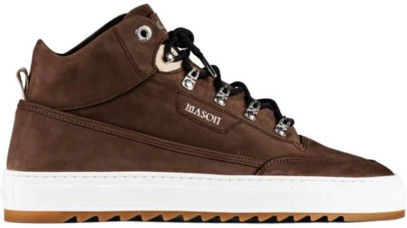 Mason Garments Bruine Nubuck Torino Mid Sneakers Brown Heren