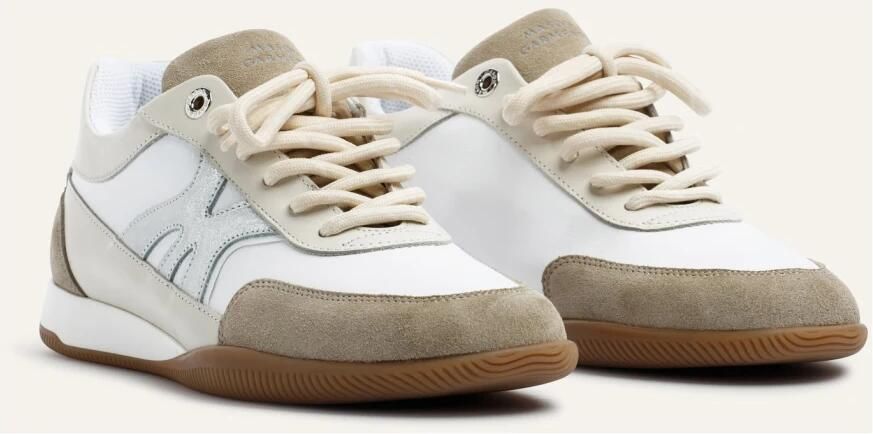 Mason Gar ts Beige Leren Sneaker Retro Stijl