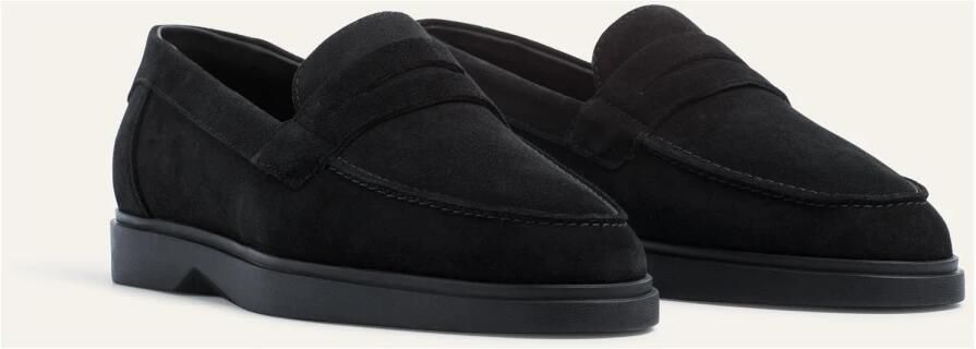Mason Gar ts Luxe Zwarte Penny Loafer
