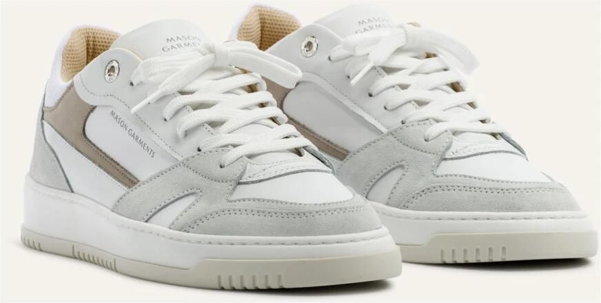 Mason Gar ts Lage Sneakers Matera Suède Wit