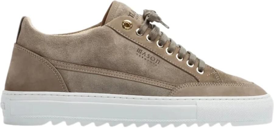Mason Garments Lage Sneakers Heren Tia Miscuglio Maat: 45 Materiaal: Suède Kleur: Taupe