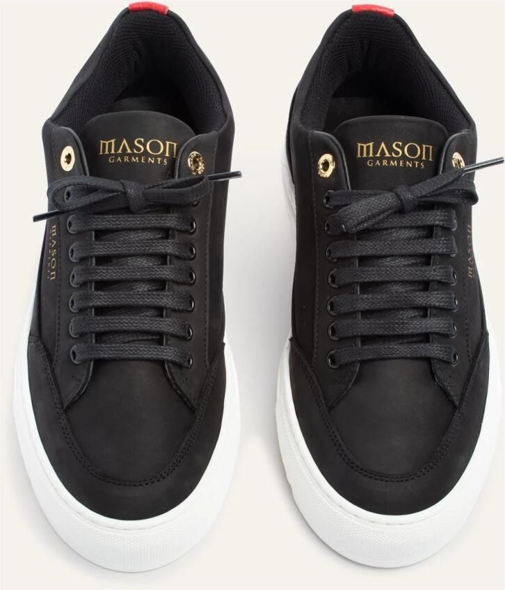 Mason Garments Lage Sneakers Heren Tia Nubuck Zwart - Foto 4