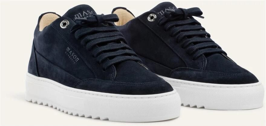Mason Gar ts Lage Sneakers Tia Nativo Suède Blauw - Foto 6