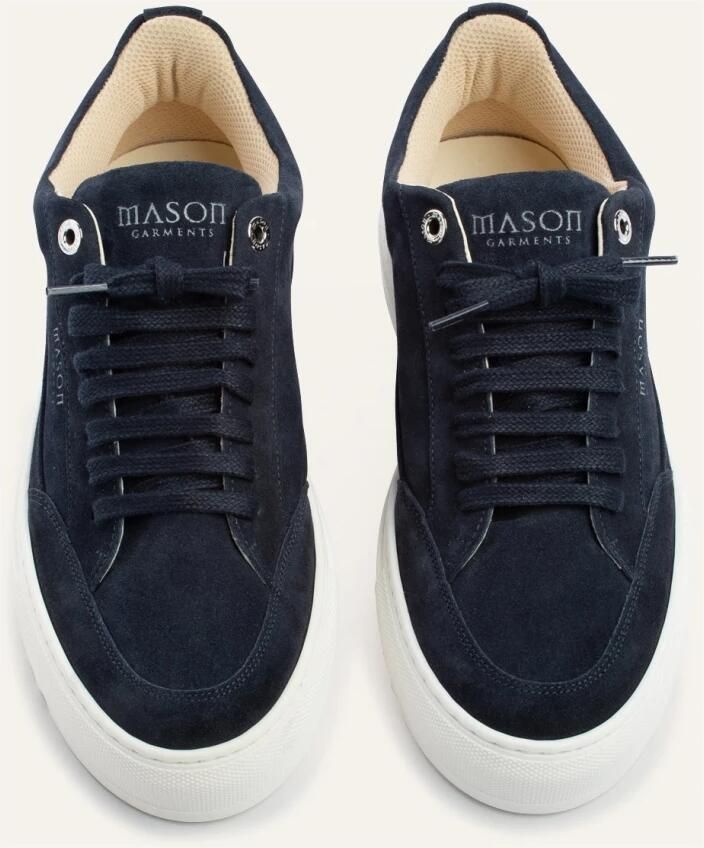 Mason Gar ts Lage Sneakers Tia Nativo Suède Blauw - Foto 3